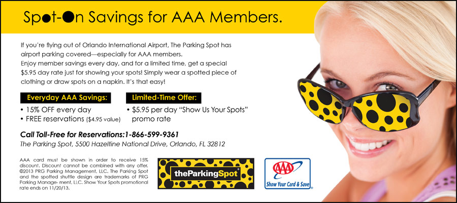 Show Your Card & Save - The Parking Spot - Orlando