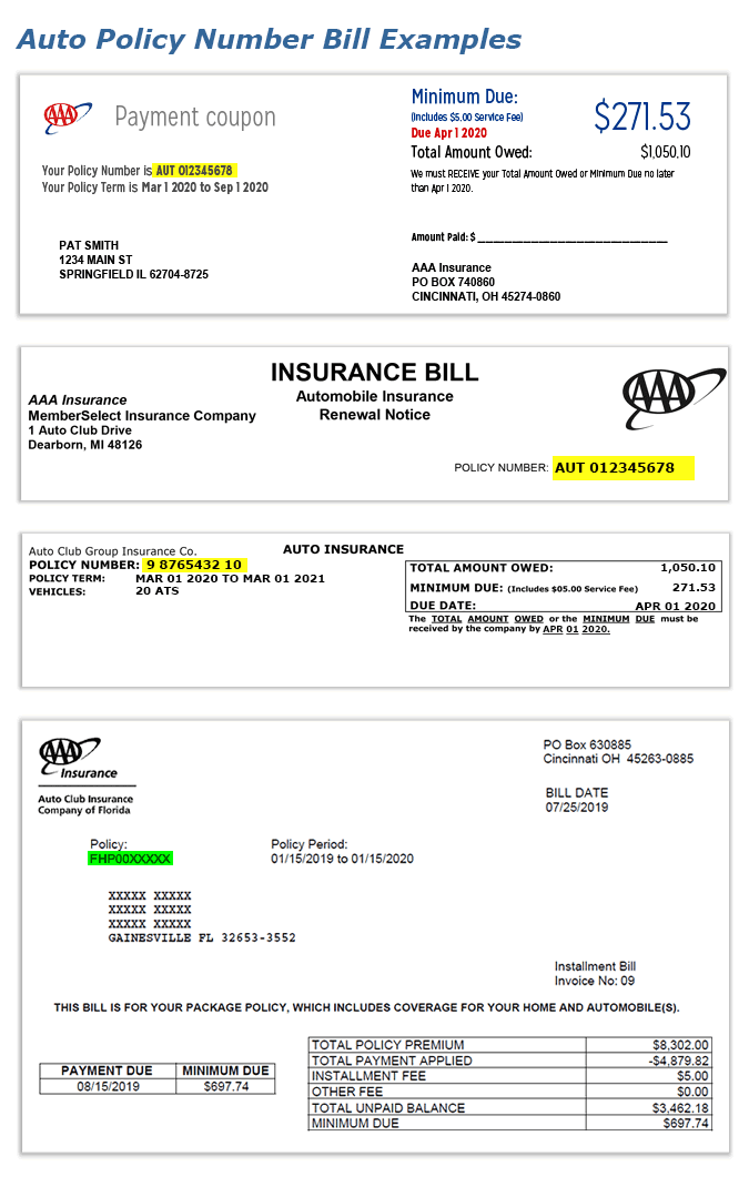 How To Find Insurance Policy Number Of Vehicle