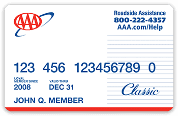 AAA membership card