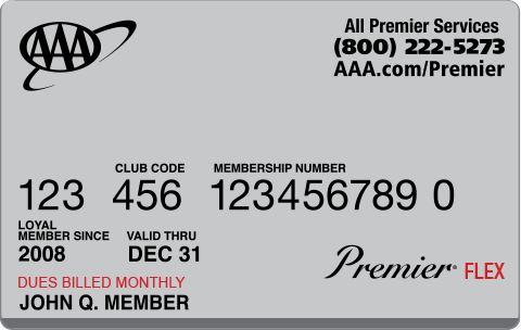 Premier FLEX membership card