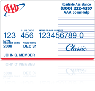 AAA membership card