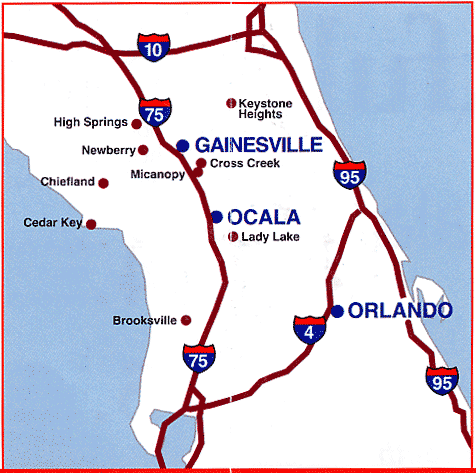 Ocala Florida On A Map Ocala, Florida Area